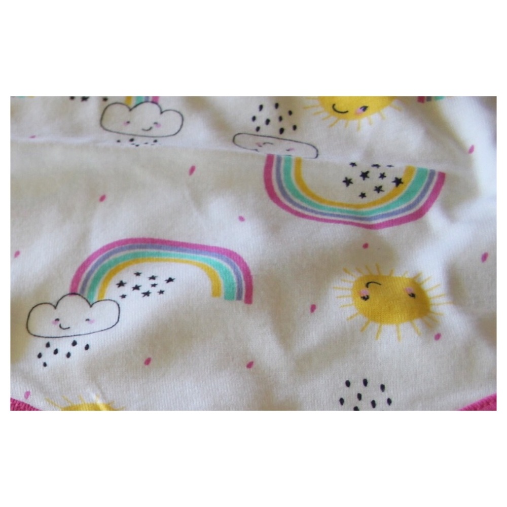 Lamaze 100% Organic Cotton Snap Button Onesies 6 Months 12 Months Rainbows Print - Picture 4 of 7
